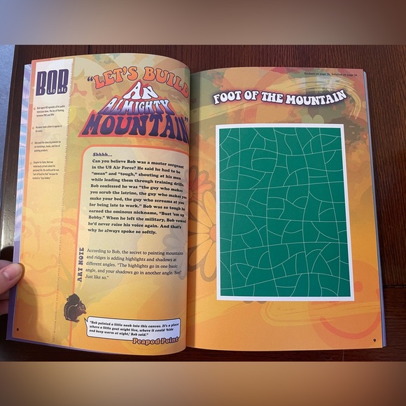 Bob Ross Lot - Color Puzzle and Happy Little Sticker Puzzle - Picture 4 of 6